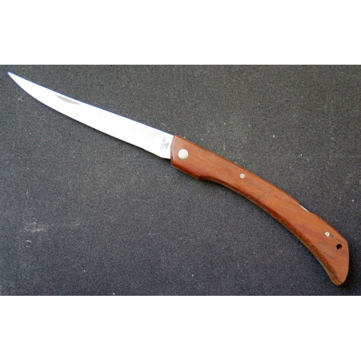 Couteau japonais à cran d'arrêt en acier inoxydable manche en bois longueur repliée 16 cm