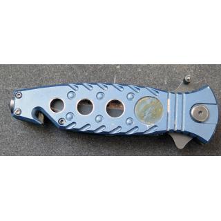 Couteau chinois TAC FORCE à cran d'arrêt en acier inoxydable  manche en métaln longueur repliée 11,7 cm
