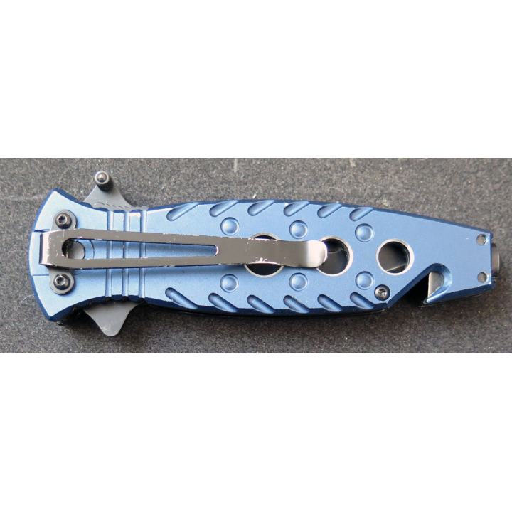 Couteau chinois TAC FORCE à cran d'arrêt en acier inoxydable  manche en métaln longueur repliée 11,7 cm