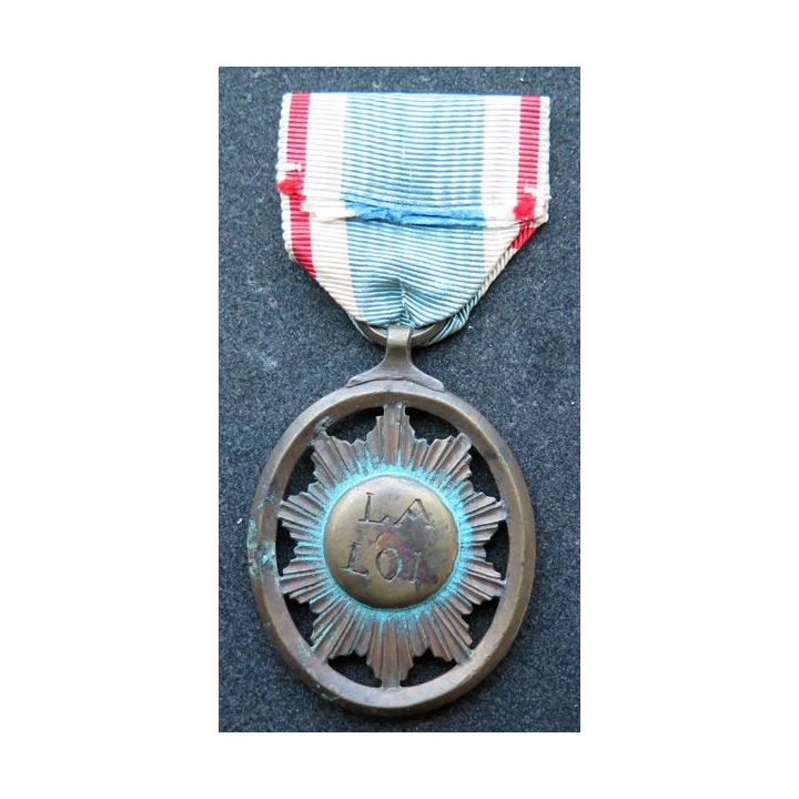 FRANCE : Très rare médaille d'office de juge LA LOI 1792-1804