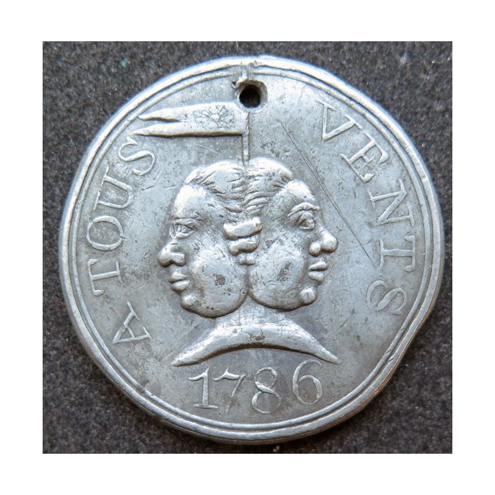FRANCE : Très rare médaille Liberté et Vérité triomphent des Sphistes 1786