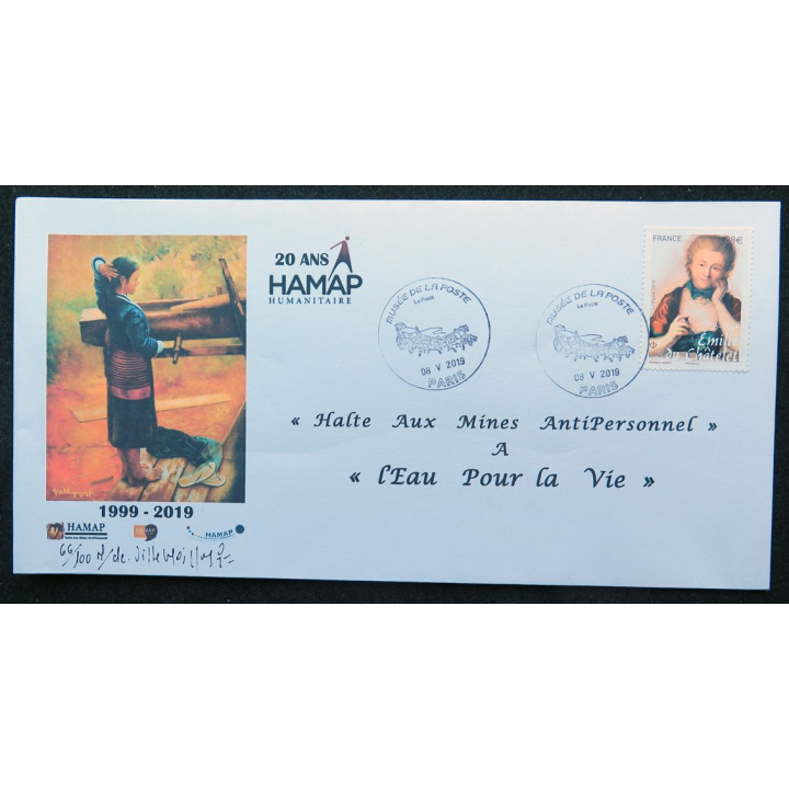 Enveloppe 1° Jour du 20° anniversaire de l'ONG HAMAP-Humanitaire