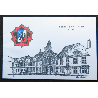 Carte de correspondance du Génie du 3° CA de la 2° RM de Lille