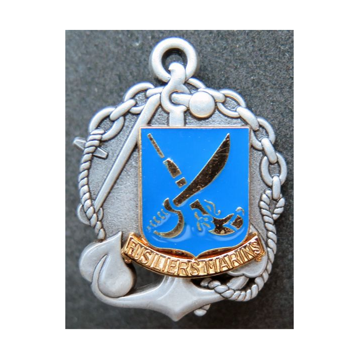 FUSILIERS MARINS : insigne béret des fusiliers marins de fabrication Beraudy