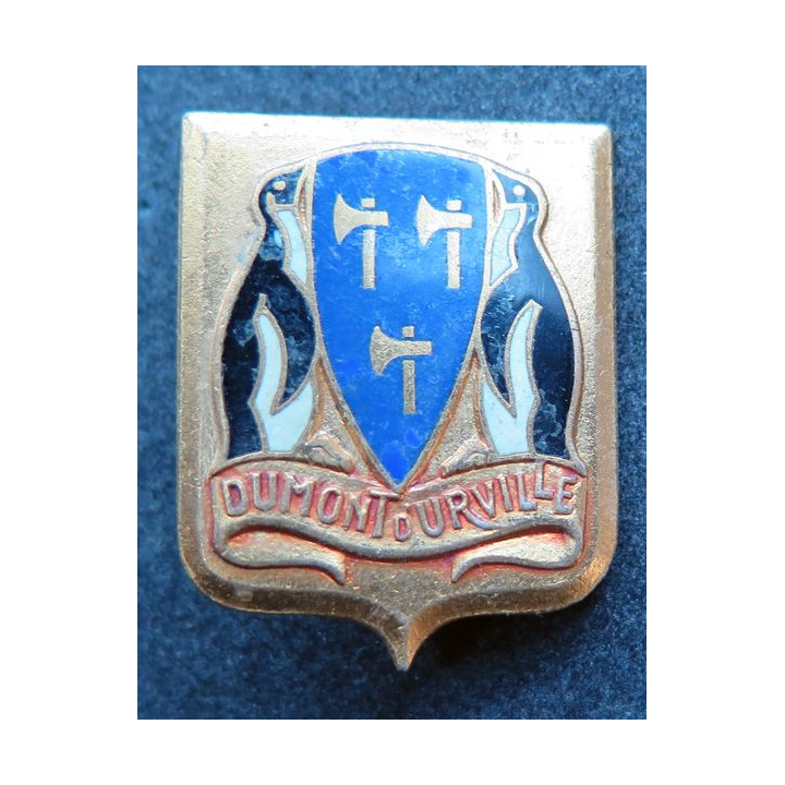 DUMONT D'URVILLE :  Aviso colonial Dumont D'Urville Augis en émail