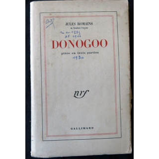 Donogoo de Jules Romains aux éditions Gallimard - 1950