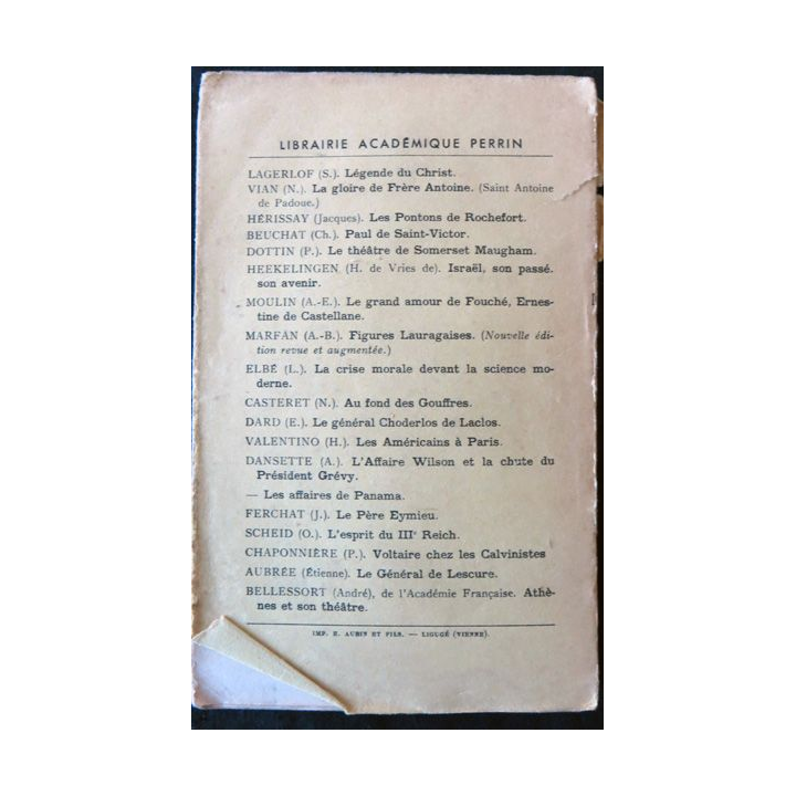 La Dame de la mer - septième édition de Henrik Ibsen Librairie académique Perrin 1941