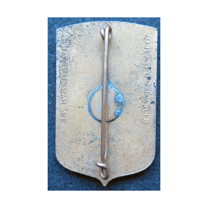 IC GIROD:  Insigne de la mission Hydrographique l'Ingénieur en Chef Girod  Drago Béranger en émail
