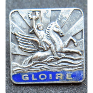 GLOIRE : insigne du croiseur Gloire en émail sans nom de fabricant