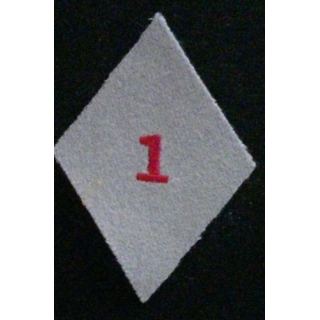 LOSANGE DE BRAS MODÈLE 45 : 1°GLCAT TROUPE (1 AVEC PIED) GRIS