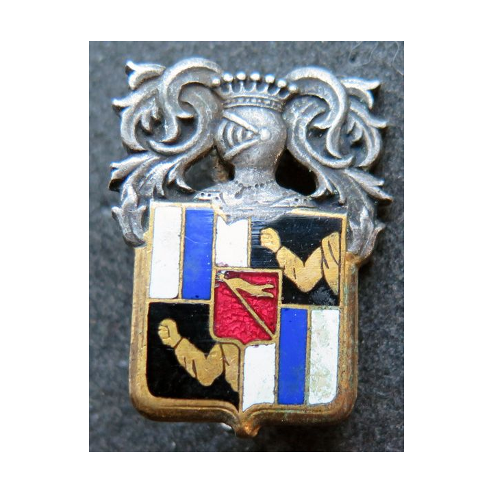 SAVORGNAN de BRAZZA : insigne de l'aviso Savorgnan de Brazza Courtois émail