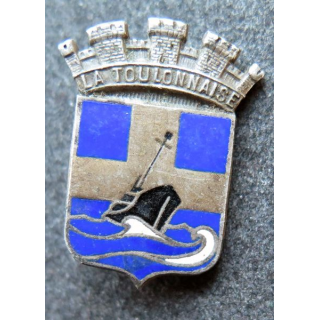 LA TOULONNAISE : insigne du Patrouilleur la Toulonnaise hauteur 2,5 cm Augis en émail