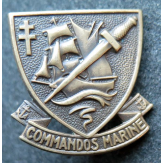 COMMANDO MARINE : insigne de fourragère des commandos marine de 25 mm de hauteur et de fabrication Arthus Bertrand