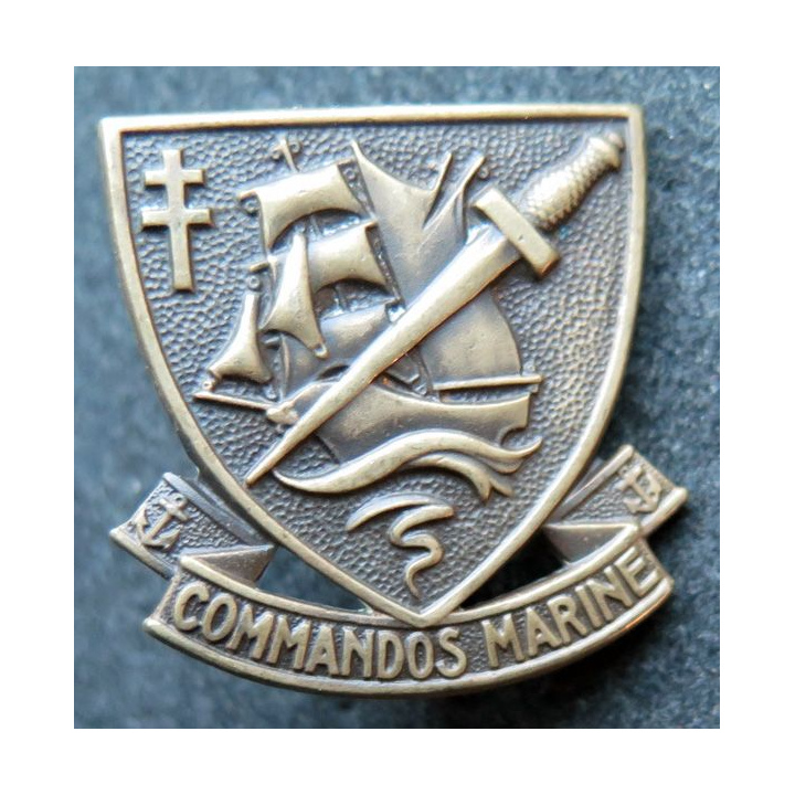 COMMANDO MARINE : insigne de fourragère des commandos marine de 25 mm de hauteur et de fabrication Arthus Bertrand