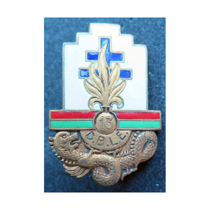 13° DBLE : 13° demi brigade de la légion étrangère Arthus Bertrand Paris en émail