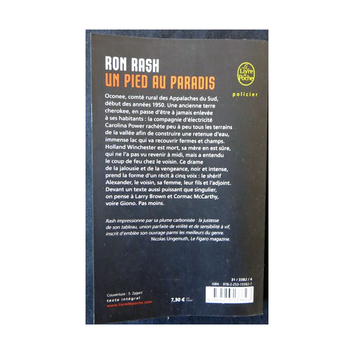 Un pied au paradis de Ron Rash aux éditions Le Livre de Poche