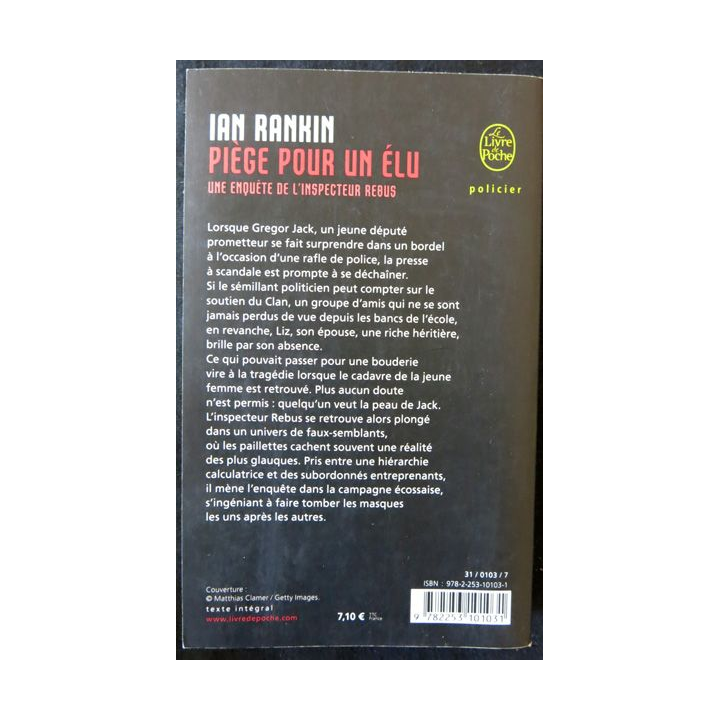 Piège pour un élu de Ian Rankin aux éditions Le Livre de Poche