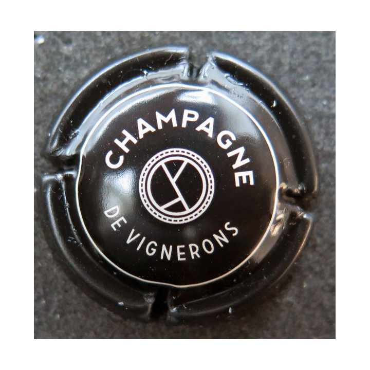 Capsule Muselet de bouteille générique CHAMPAGNE DE VIGNERONS n° 1185