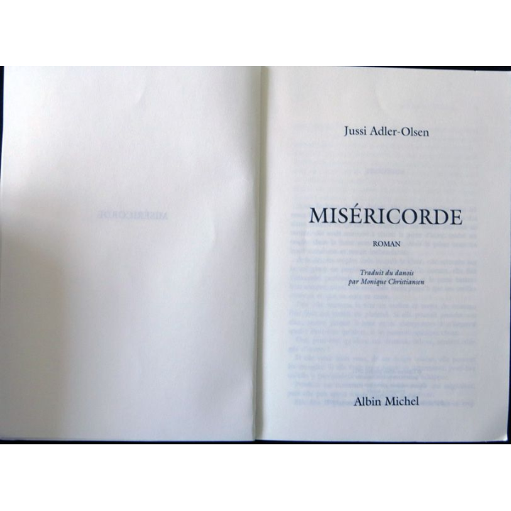 Miséricorde  de Jussi Adler-Olsen aux éditions Albin Michel