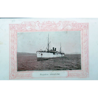 Carte de menu vierge du Paquebot Amazone