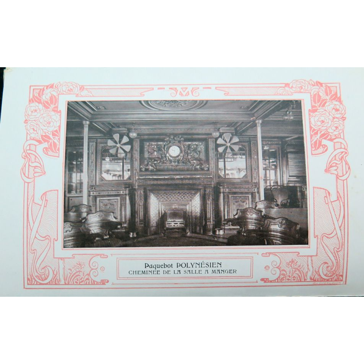 Carte du menu du 31 mai 1907,  des tarifs des vins fins et liqueurs du Paquebot Magellan 1° classe