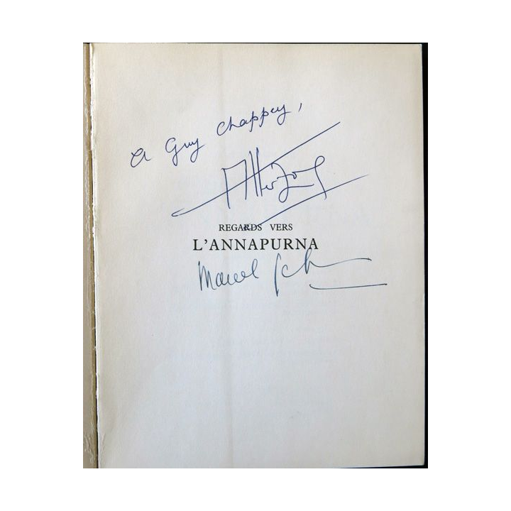 Regard vers l'Annapurna de Maurice Herzog & Marcel Ichac aux éditions Arthaud (1951) Dédicacé