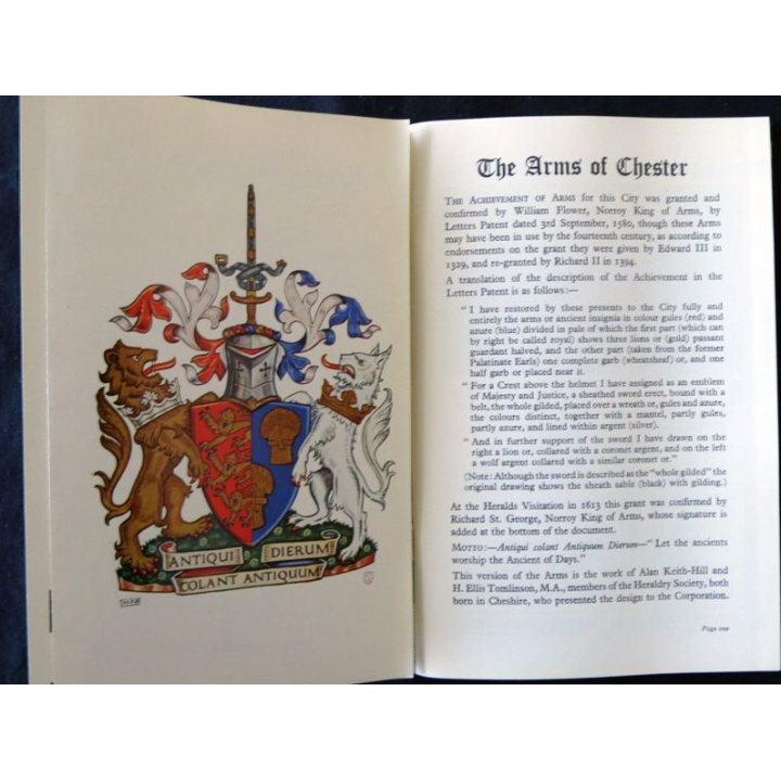 Chester official Guide aux éditions Tinling of Liverpool