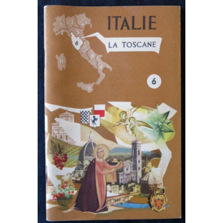 Dépliant carte Italie la Toscane Série de publications régionales N° 6