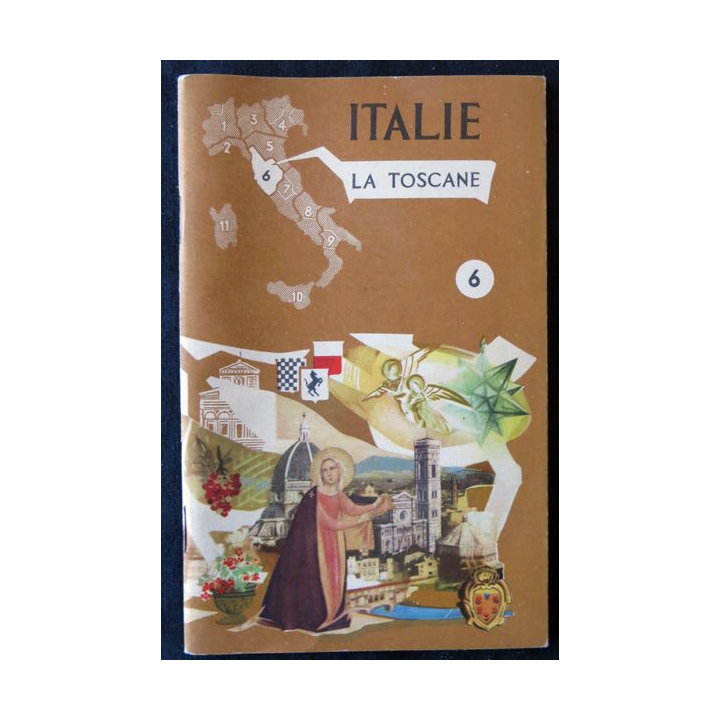 Dépliant carte Italie la Toscane Série de publications régionales N° 6