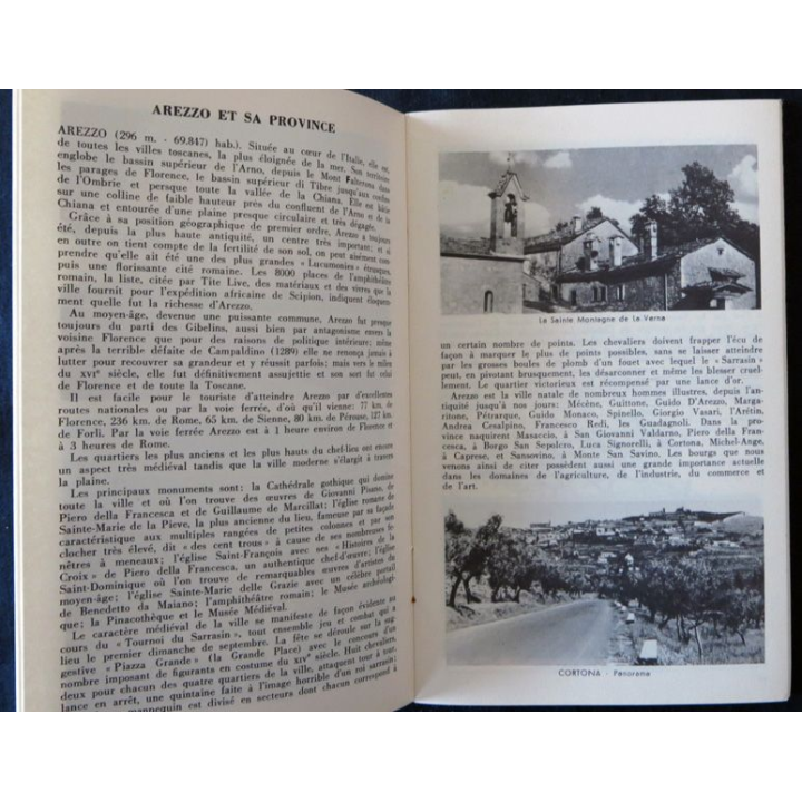 Dépliant carte Italie la Toscane Série de publications régionales N° 6