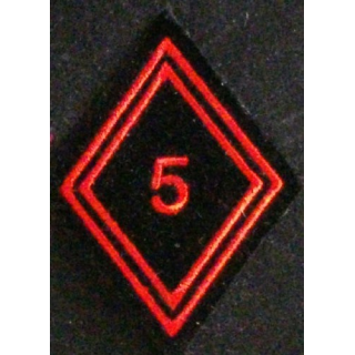 LOSANGE DE BRAS MODÈLE 45 : 5° RG régiment du génie troupe