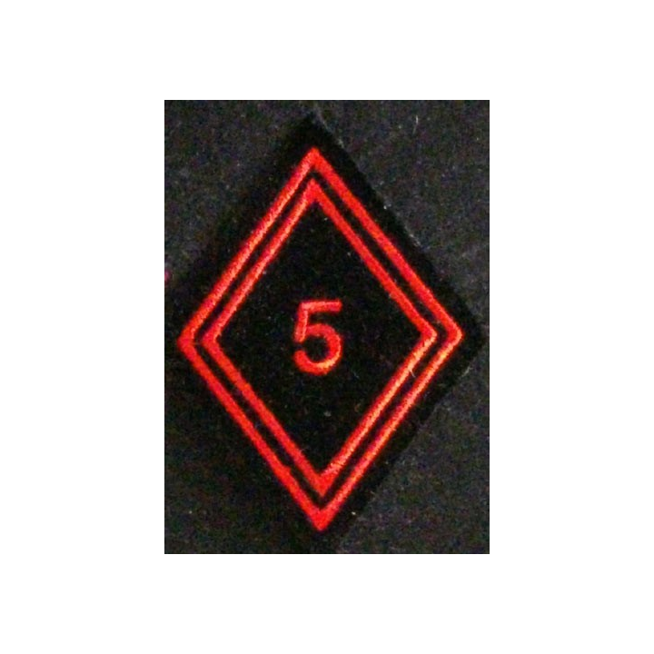 LOSANGE DE BRAS MODÈLE 45 : 5° RG régiment du génie troupe