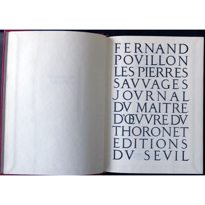 Les pierres sauvages de Fernand Povillon aux Editions du Seuil