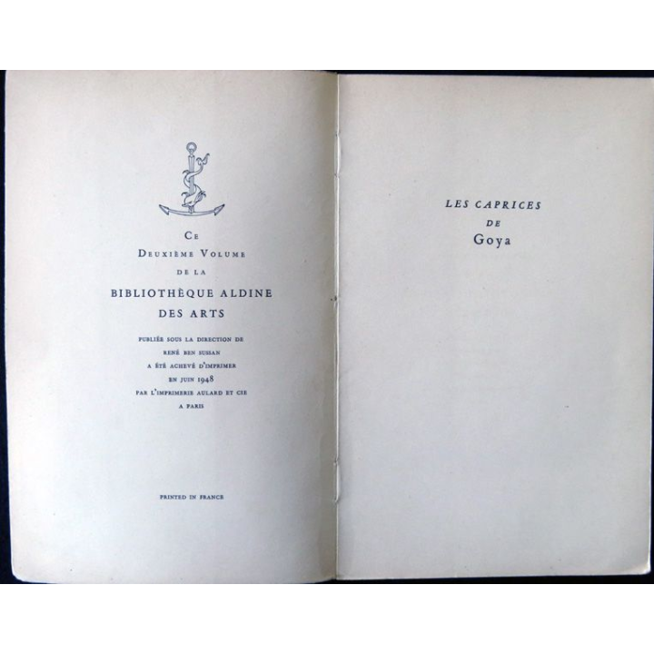 Les caprices de Goya de Jean Adhemar aux éditions Fernand Hazan
