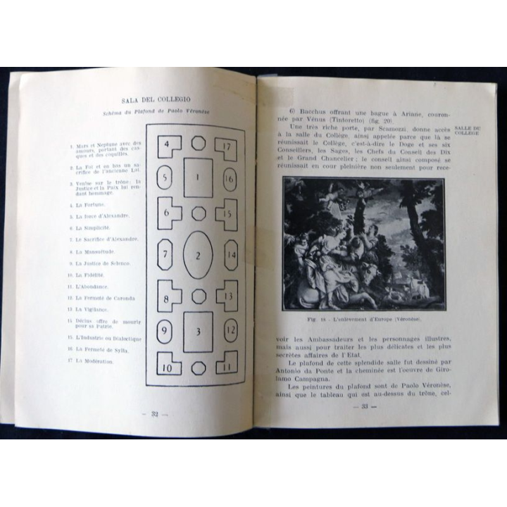 Le palais des doges de Venise guide historique-artistique illustré de Max Ongaro Imprimerie Industrie Poligrafiche Venete 1935