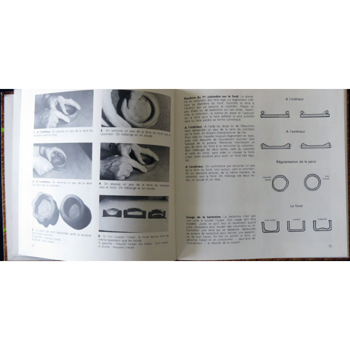 Poterie au Colombin de G.H.Bonnet - M.A. Neveux  aux éditions Dessain et Tolra