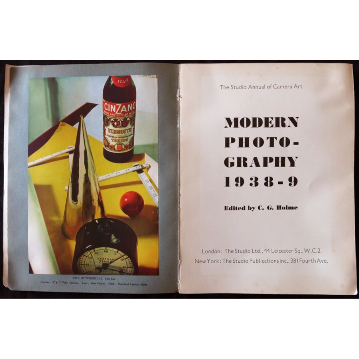 Modern Photographie 1938-9 de C.G. Holme aux éditions The Studio Ttd. London