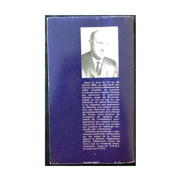 Opération coup de croc (Opération Biting) de Remy Bruneval aux éditions Presse Pocket