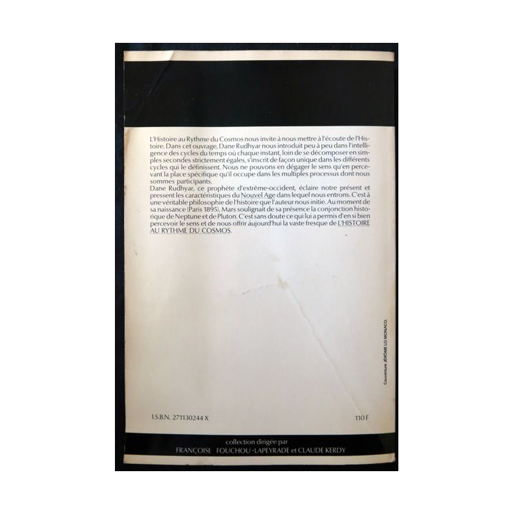 L'Histoire au rythme du cosmos de Dane Rudhyar aux éditions Universitaire