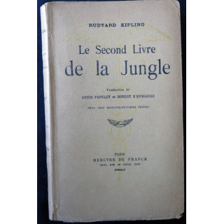 Le second Livre de la Jungle de Rudyard Kipling aux Editions Mercure de France (1945)