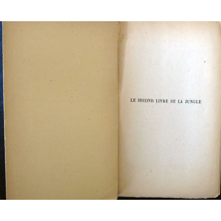 Le second Livre de la Jungle de Rudyard Kipling aux Editions Mercure de France (1945)