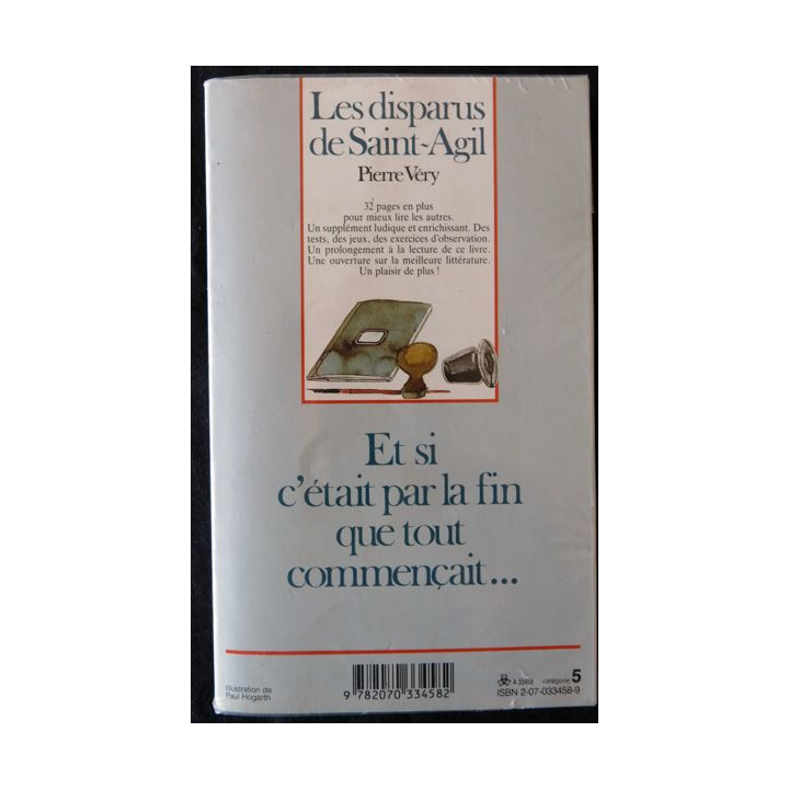 Les disparus de Saint-Agil dePierre Very aux éditions Folio Junior édition spéciale