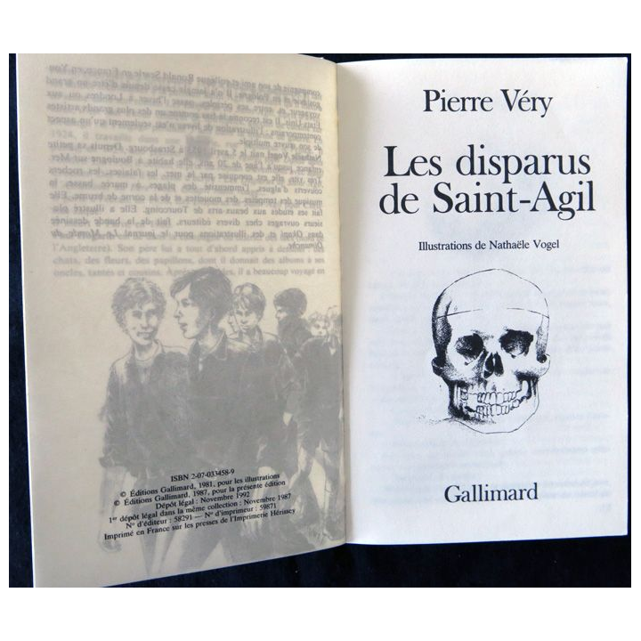 Les disparus de Saint-Agil dePierre Very aux éditions Folio Junior édition spéciale