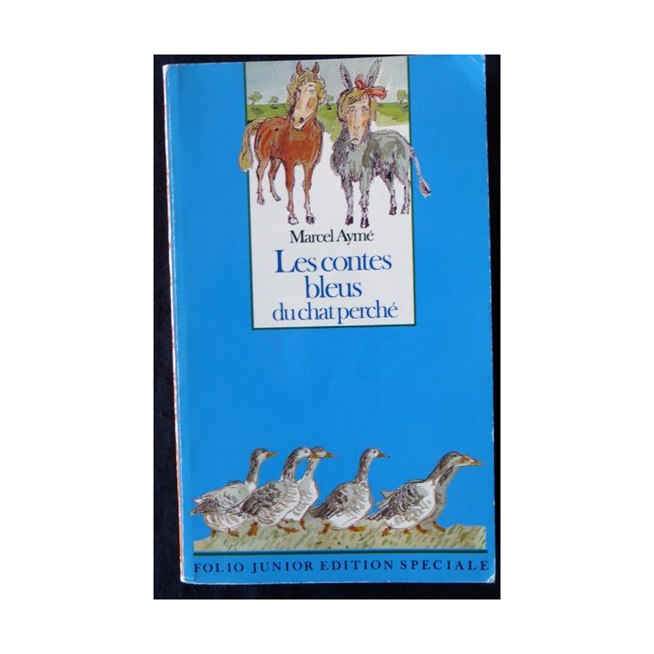 Les contes bleus du chat perché de Marcel Aymé aux éditions Folio Junior