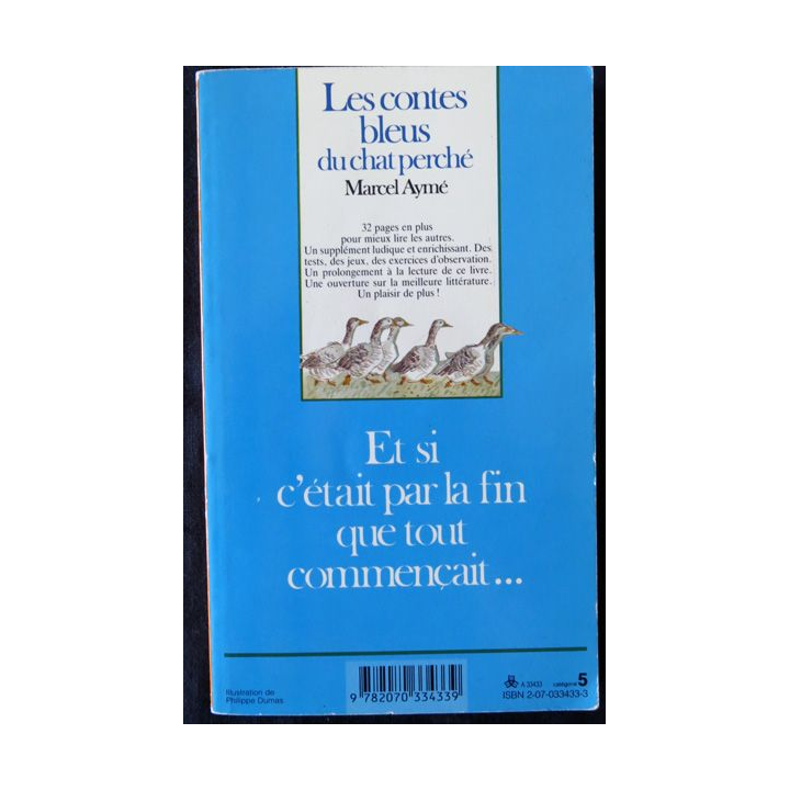 Les contes bleus du chat perché de Marcel Aymé aux éditions Folio Junior