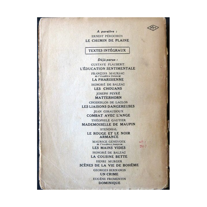 Salammbô de Gustave Flaubert aux Editions Lectures de Paris S.E.P.E (1947)