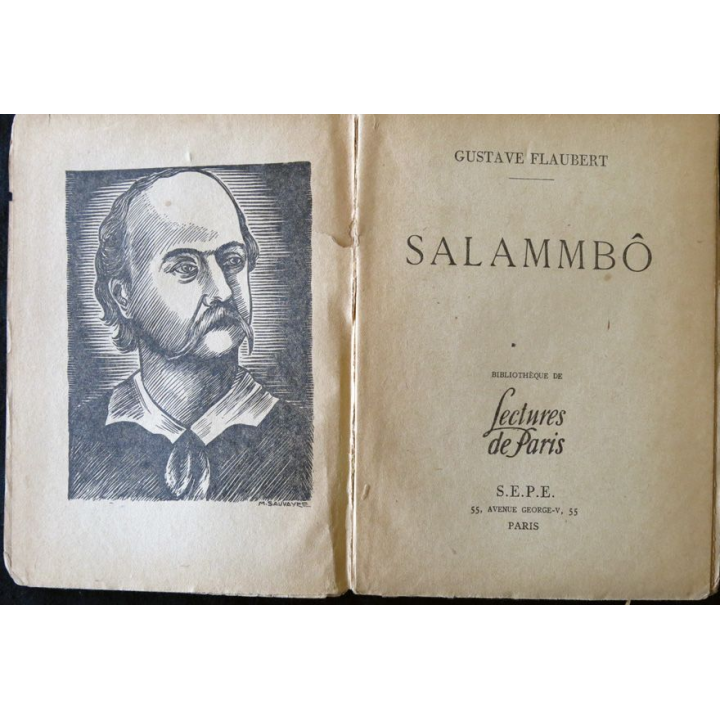 Salammbô de Gustave Flaubert aux Editions Lectures de Paris S.E.P.E (1947)