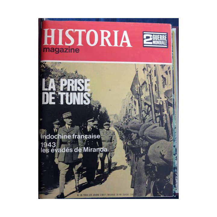 Classeur reliure Historia 2° guerre mondiale des numéros 49 à 64