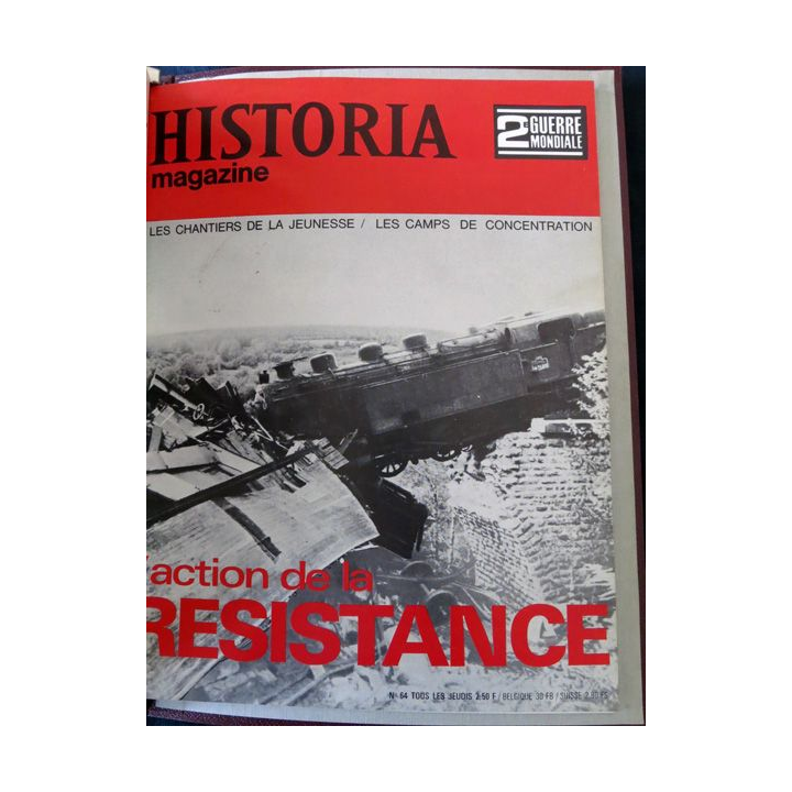 Classeur reliure Historia 2° guerre mondiale des numéros 49 à 64