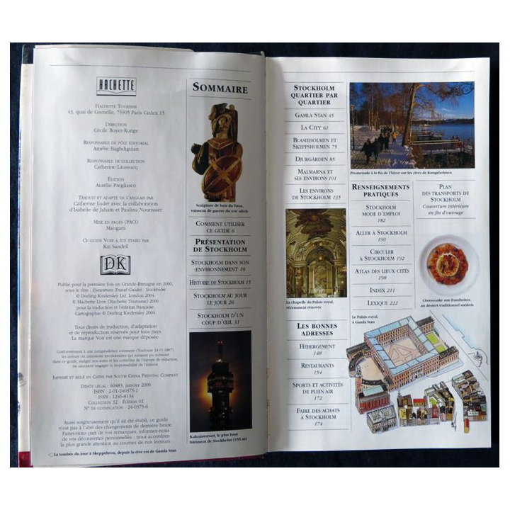 Guide de voyage voir Stockholm avec  plan aux éditions Hachette